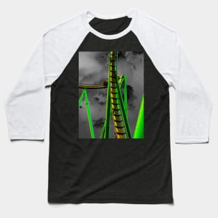 Neon Roller Coaster Photography Baseball T-Shirt